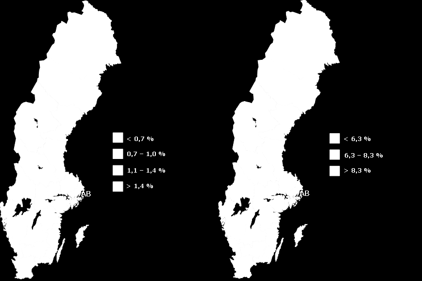 11 De allra flesta länen förväntar sig en minskning av arbetslösheten fram till slutet av 2015.