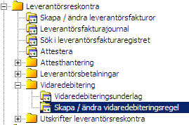 Vidaredebitering Vidaredebitering används för att autmatisera fakturering av kstnader från leverantörsfakturr. Det finns fyra metder berende på hur leverantörsfakturan inkmmer till Entré. 1.