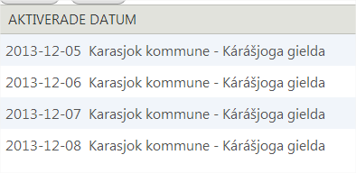 Aktivera ett fiskekort Aktivera ett årskort Ange vilket Datum du vill börja fiska. Antingen kan du ange datumet själv eller så klickar du på datumfältet.