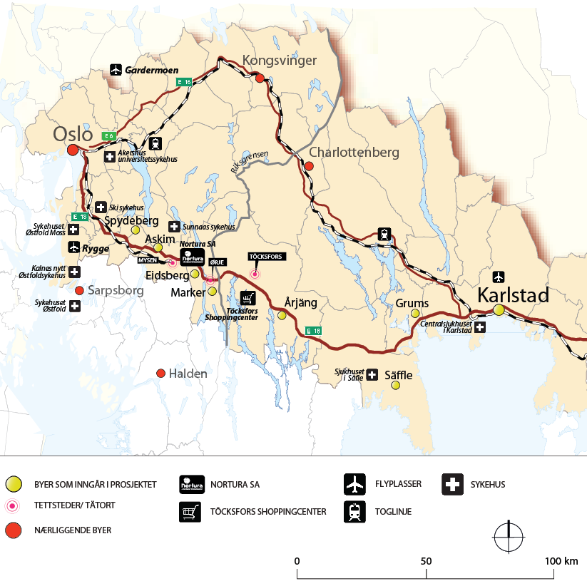 1 Bakgrunn, mål og metode Den grenseoverskridende trafikken mellom Norge og Sverige har økt betydelig de siste årene.