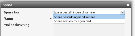 En kopia av den gamla beställningen kommer då upp i varukorgen. Här gör man nu ev. justeringar, dvs. lägger till eller tar bort aktuella artiklar. Därefter går man vidare på Fortsätt.