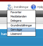 11.4 Genvägar Man kan lägga in egna genvägar till vissa sidor i Proceedo som man ofta besöker. Genvägarna hamnar längst ner till höger på Startsidan. Länkarna med * framför är standard.