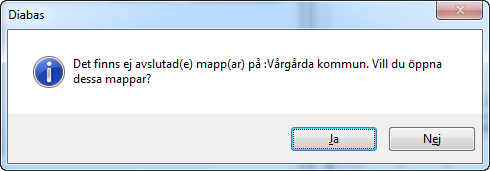 Kontroll mot dubbelregistrering Kontroll om det finna mappar med samma kundnamn ej avslutat Om de finns öppna ärende