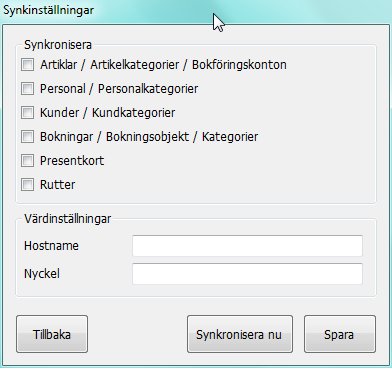 Automatiska körningar Under Inställningar > Automatiska körningar anger du vilka moment som kassan skall utföra per automatik samt under vilka tider funktionen skall köras.