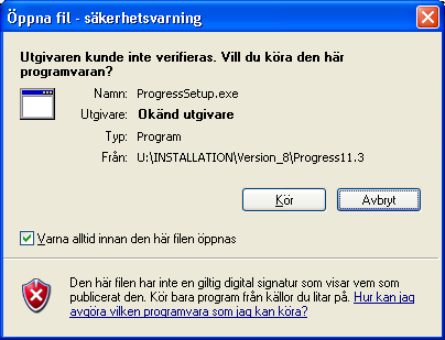 BILAGA Detaljerade bilder på installationen av version 8.0 av LabOra Ekonomi, Lön och Kyrkogård Välkommen till version 8.0 av LabOra Ekonomi, Lön och Kyrkogård. Versionen innehåller dels, en helt ny databasplattform Progress 11.