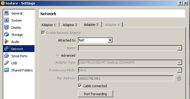 6.3 Test 2 I test 2 byggdes miljön ut med ytterligare en router för att kunna testa statisk routing och routingprotokoll så som OSPF.