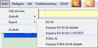 29 5) Lista skapas på skärmen. 6) a) Skriv ut kontrolluppgifter via Arkiv-menyn och Utskrift.