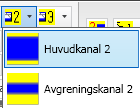 39 Rita ett schema i kanalsystem 1 med bredden för huvudkanal. Rita ett schema i kanalsystem 1 med bredden för avgreningskanal.