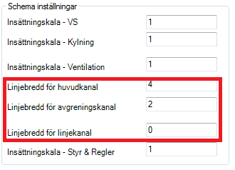 36 Under sista knappraden kan linjebredden för respektive kanal sättas.