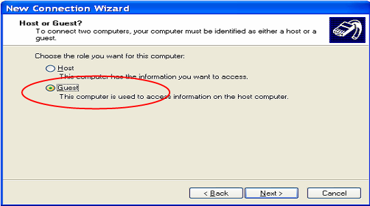 iii. Select [Standard Modem Types] under Manufacturer and ''Communications Cable Between two computers'' under Models. Click the Next button. iv. Select the available Serial port you wish to use.