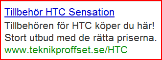 Rätt Struktur Annons: Sökordslista: HTC tillbehör