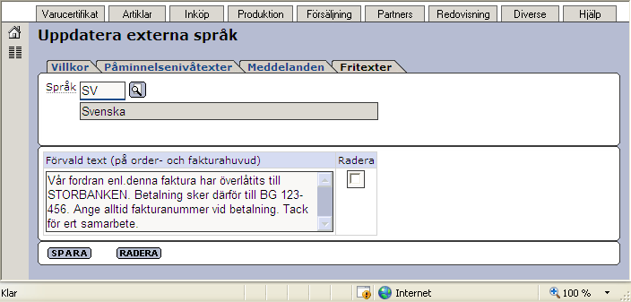 Senast uppdaterat: 09-10-05 Exder Market sida 7 av 60 Företagsinställningar Först behöver ni fylla i ert företags grunduppgifter. Det behöver ni göra för att butikerna ska veta ifrån vem de beställer.