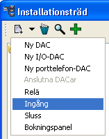 Ändra relä För att ändra eller redigera inställningar för ett relä, gör på följande sätt: 1. Markera symbolen för reläet i installationsträdet. 2.