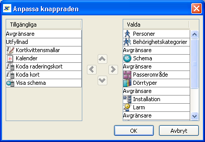 Data från servern Under rubriken Data från server kan man bestämma Maximalt antal rader som visas i listor.