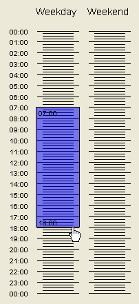 4. Namnge schemat genom att skriva in en text i fältet Namn. Skriv också in en kort beskrivning av schemat i fältet Beskrivning (ej obligatoriskt). Fönster för ett nytt schema 5.