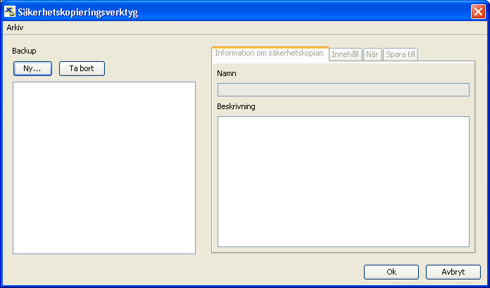 Säkerhetskopiering (backup) Med ARX ACCESS Server Manager kan man både själv skapa säkerhetskopior eller välja att schemalägga säkerhetskopieringen.