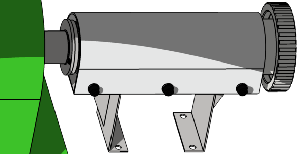 Spegel Spegelkonsol Spegeladapter Figur 32 - Färdigt spegelfäste 3.7 Kraftöverföring och startanordning För att provköra motorn tillhandahölls en dynamometer av förbränningsavdelningen.