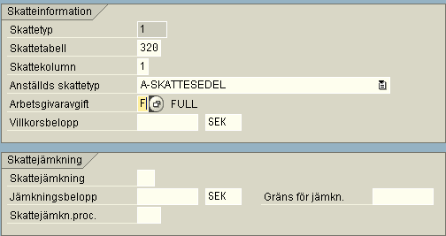 Arbetsgivaravgifter Skattedeklarationens kolumn 65 och 66 används till avsättningar, pensioner, försäkringar, 24.26%.