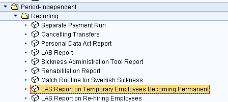 Nyheter år 2012 LAS-rapporter (note 1682213) Ny rapport för bevakning av återanställningsrätt vid uppsägning p g a arbetsbrist (inom 9