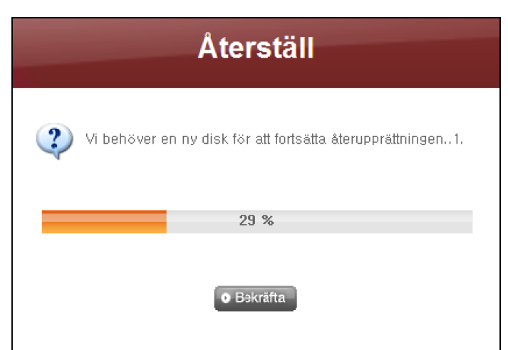 9-3. Säkerhetskopiera filer Schemalagd Backup & Återställning Du kan se vad som finns I databasen indisken längst ned.