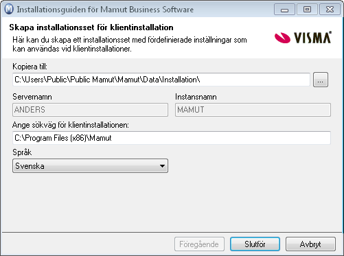 Uppdatera till den senaste versionen 6a. Installationsguiden slutförd Klicka på Slutför för att slutföra installationen. Observera att detta kan ta tid. Avbryt inte processen. 6b.