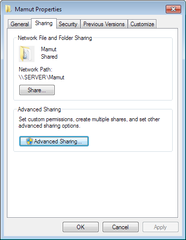 Uppdateringsguide Så här delar du ut dokumentområdet på en server med Windows Vista och nyare eller Windows Server 2008 och nyare: 1. Öppna Windows Utforskaren och bläddra fram till dokumentområdet.