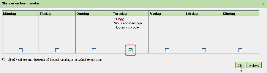 Visa konsulter Om ditt företag är kopplat till en byrå så kan du i Tidredovisningen se även konsulterna på byrån i användarlistan under fliken Tid.