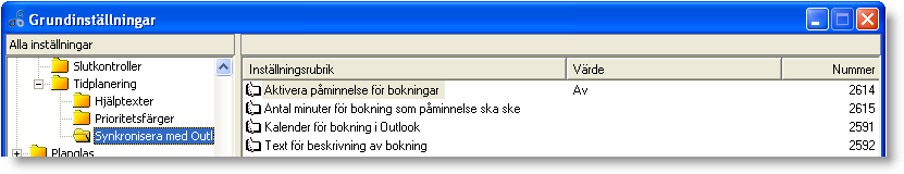 Tidplanering, Hjälptexter 2629. Egen hjälptext som visas då man håller muspekaren över en bokning. Hjälptexten består ofta av en referens till ett datafält i bokningarna.