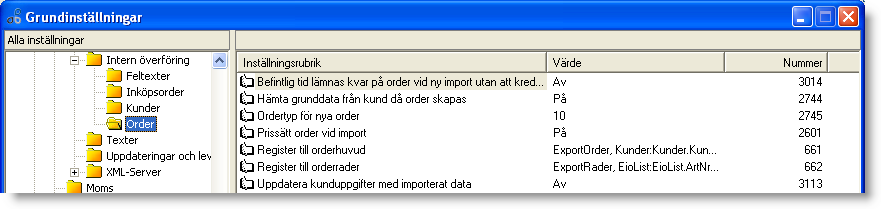 Här har du möjlighet att ange egna texter för olika felmeddelanden. Anger du inget används standartexter. Ersätt alla kunduppgifter med importerat data.