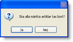 Ackumulera. Med denna funktion ackumuleras alla artiklar antalsmässigt där text, artikelnummer, prissättning och kontering överensstämmer. Obs! Textrader ackumuleras ej.