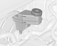 166 Bilvård Bromsvätskan måste befinna sig mellan markeringarna MIN och MAX. Iaktta noggrann renlighet vid påfyllning. Föroreningar i bromsvätskan kan leda till funktionsstörningar i bromssystemet.