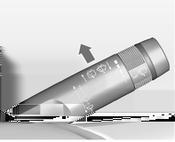 Instrument och reglage 81 Vindrutetorkare/ vindrutespolare Vindrutetorkare Inställbart torkningsintervall Torkautomatik med regnsensor 2 = snabb 1 = långsam P = Intervalltorkning = av För ett enkelt