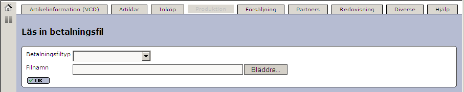 differensen som Kundförlust eftersom vi inte kommer att få något mera betalt. Vi klickar sedan på länken Nästa. Vi kommer då till rutinen Boka inbetalningar.