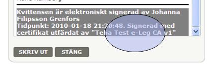 (certifikat spärras automatiskt) och kortet klipps sönder mitt itu över chipet.