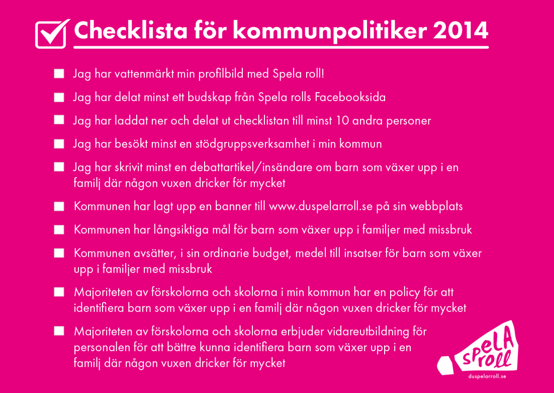 Tillbakablick Politik spelar roll! Sedan 2011 har CAN samordnat en uppmärksamhetsvecka för barn som växer upp i familjer där någon vuxen dricker för mycket.