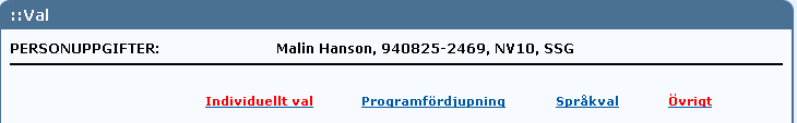 Så här gör du ditt val i Hypernet/Dexter... Logga in i Hypernet 1. klicka på stöd för administration 2. Klicka på startsida Du kommer nu in i Dexter där du ser din studieplan mm och kan göra ditt val.