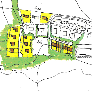 7(20) huvudsakligen för enbostadshus. Detaljplanelagda områden, Kaggeholm 2:1 samt delar av 1:1 och Slottshagen 010, finns i direkt anslutning till Kaggeholm 5:1.