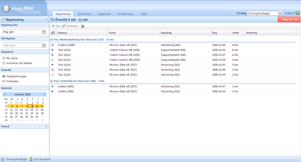 Hogia PBM Time & Attendance/Project 13.