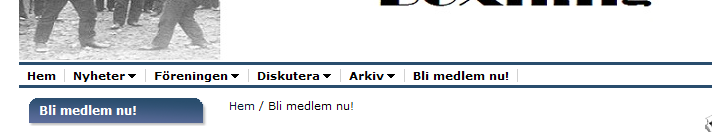 en klickbar länk. Ska sidan publiceras senare än skapa datum ställer du in detta under Schemaläggning. Medlemsansökan NYTT! Är ett formulär som kan skapas och läggas förslagsvis som en huvudrubrik.