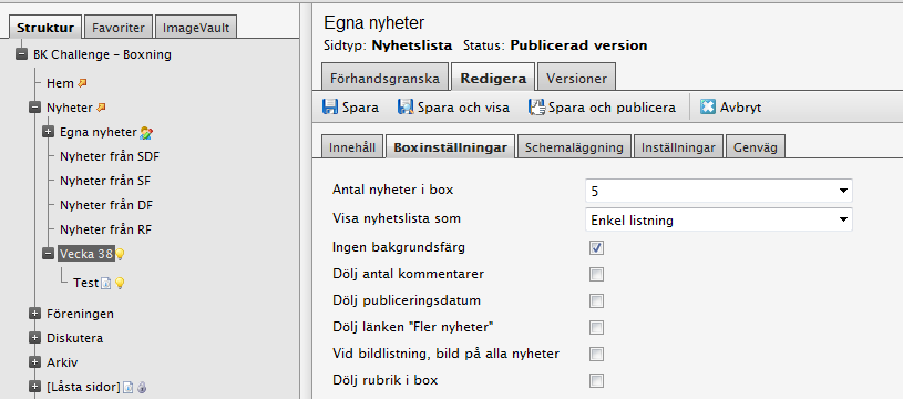 Personer som vill följa denna nyhet klickar på stjärnan och fyller i sin e-postadress och sitt namn. Till dem skickas ett mail med en länk där de får bekräfta att de verkligen vill följa denna nyhet.