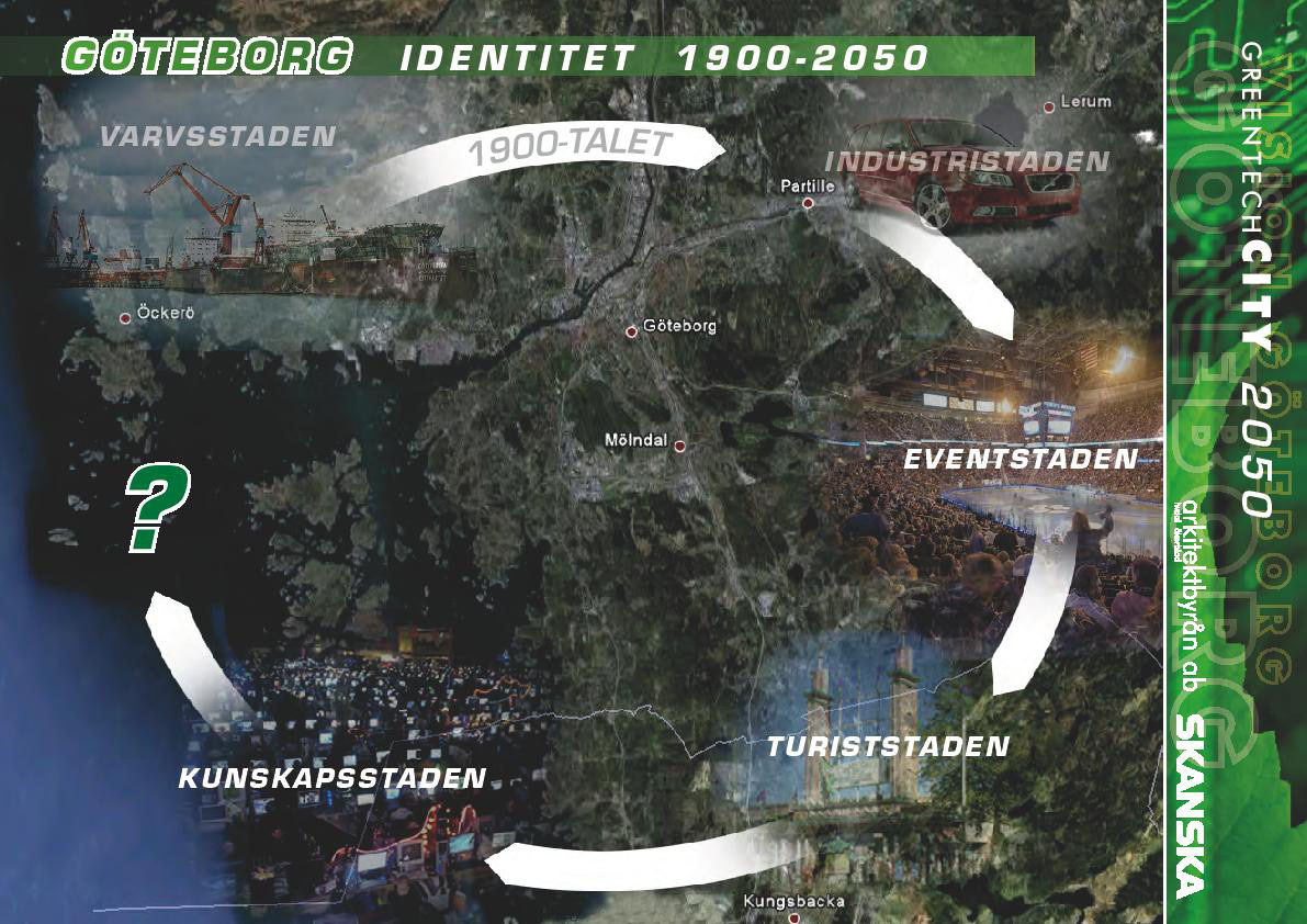 En tidsresa från Göteborg 2050 till idag De som trodde att de skulle bjudas på en vision till tomat- och currysoppan när Skanskas marknadschef Mats Dynevik gästade Älvrummet, trodde fel.