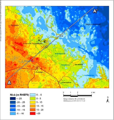 Figur 4-10. Data avseende vattengenomsläpplighet från referensområden jämförda med SFR-området.
