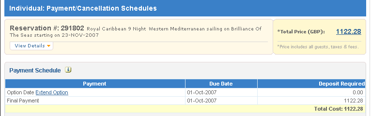 7. Förläng din option Klicka på hyperlinken: Extend Option. Klicka sen på Extend option knappen, välj sedan Accept när du fått upp ett nytt datum.