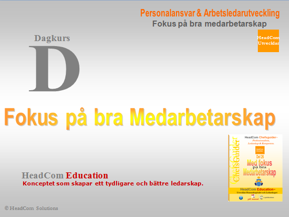 3. Fokus på Medarbetarskapet. Medarbetarskap Analysera hur cheferna idag hanterar och motiverar sina medarbetare och hur de får sina medarbetargrupper effektiva.