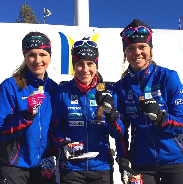 JSM-Guld Stafett Sollefteå Skidor Fr. v.