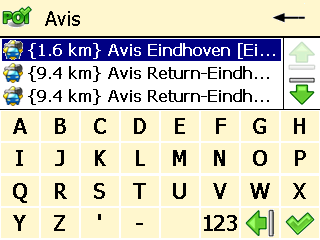 Navigera till en POI i närheten av ditt färdmål Säg att du nästa vecka ska på affärsresa till en okänd stad (ditt framtida färdmål för ett par dagar).