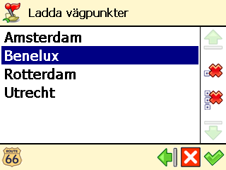 Navigera till ett färdmål via mellanliggande punkter (Navigera via) Säg att du har är mycket upptagen idag.