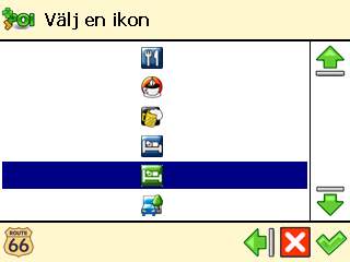 Underhåll POI-kategori Lägg till, byt namn på eller ta bort POI-kategorier.