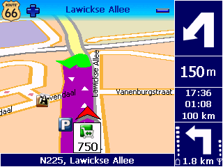 POI-alarm Du är på semester. Du kör mot ditt semestermål. Vore det inte trevligt att i förväg veta att det ligger en bensinstation eller ett hotell 1 km längre fram längs vägen?