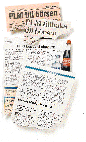 PLM TILLBAKA PÅ BÖRSEN När Industrivärden förvärvade PLM 1988 genom ett publikt uppköpserbjudande var PLM en diversifierad förpackningskoncern med huvuddelen av sin verksamhet i Skandinavien.